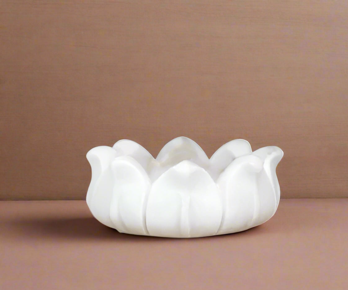 marble set of 2 lotus bowl set
